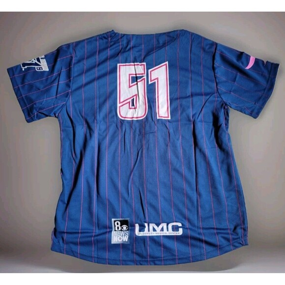 NEW VEGAS 51s Breast Cancer PINK RIBBON MINOR LEAGUE MiLB SGA Alien JERSEY XL - Picture 6 of 6